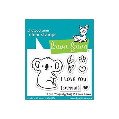 Lawn Fawn Clear Stamps - I Love You(calyptus)